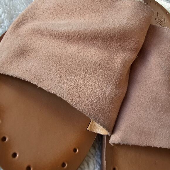 Zigi Artisan Women's Laylee Suede Leather Slide Sandals Size 10M Open Toe Brown - Picture 3 of 6